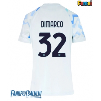 Inter Milan Federico Dimarco #32 Tricou Fotbal Replică 2025-26 Femei Deplasare